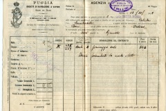 Polizza carico Piroscafo Calabro