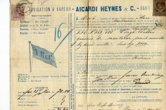 Polizza di carico Aicardi Heynes & C Bari