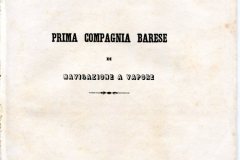 Statuto della Prima Compagnia Barese di Navigazione a Vapore