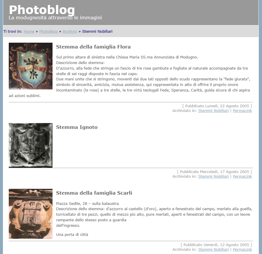 photoblog - stemmi nobiliari